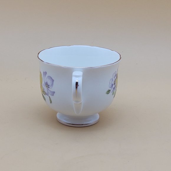 Sadler Tea Cup & Saucer -Wellington, Purple and Yellow Flowers - Picture 5 of 11